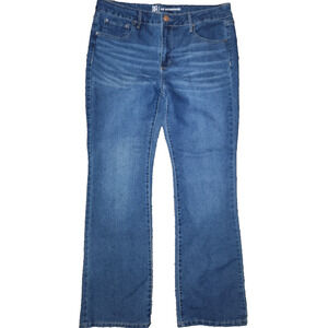 No Boundaries Blue Jeans Relaxed In Hips Bootcut Sz 15 Juniors Mid Rise